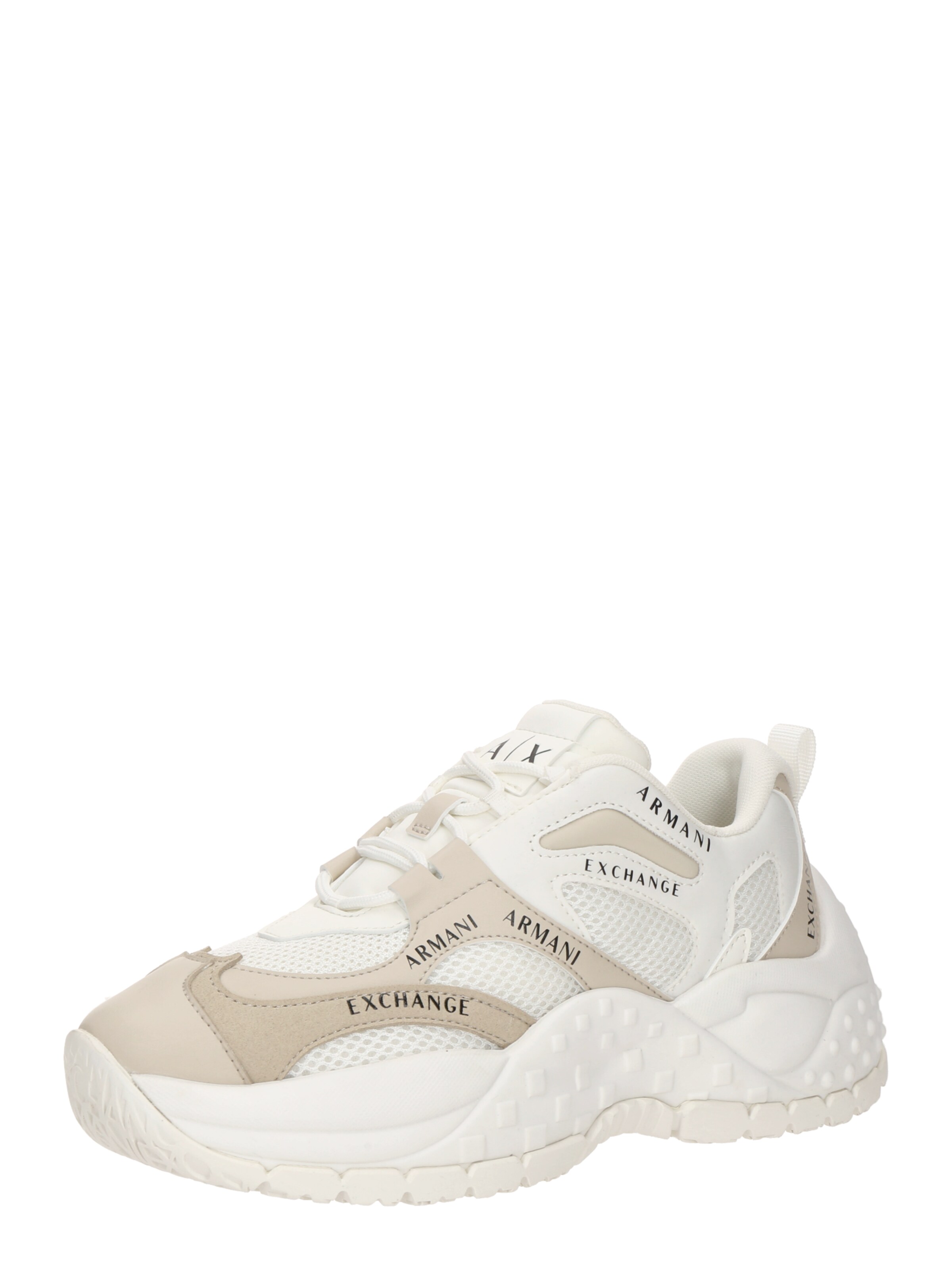 Baskets basses ARMANI EXCHANGE en beige : devant