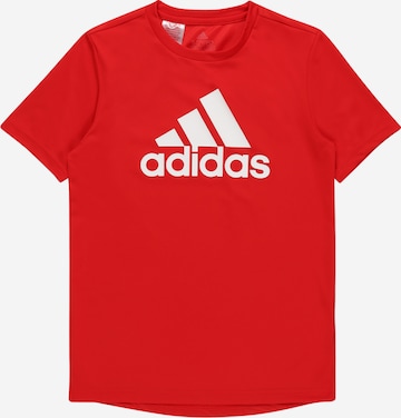 ADIDAS SPORTSWEAR Λειτουργικό μπλουζάκι 'Designed To Move' σε κόκκινο: μπροστά