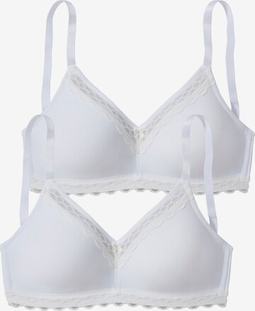 PETITE FLEUR T-shirt Bra in White: front