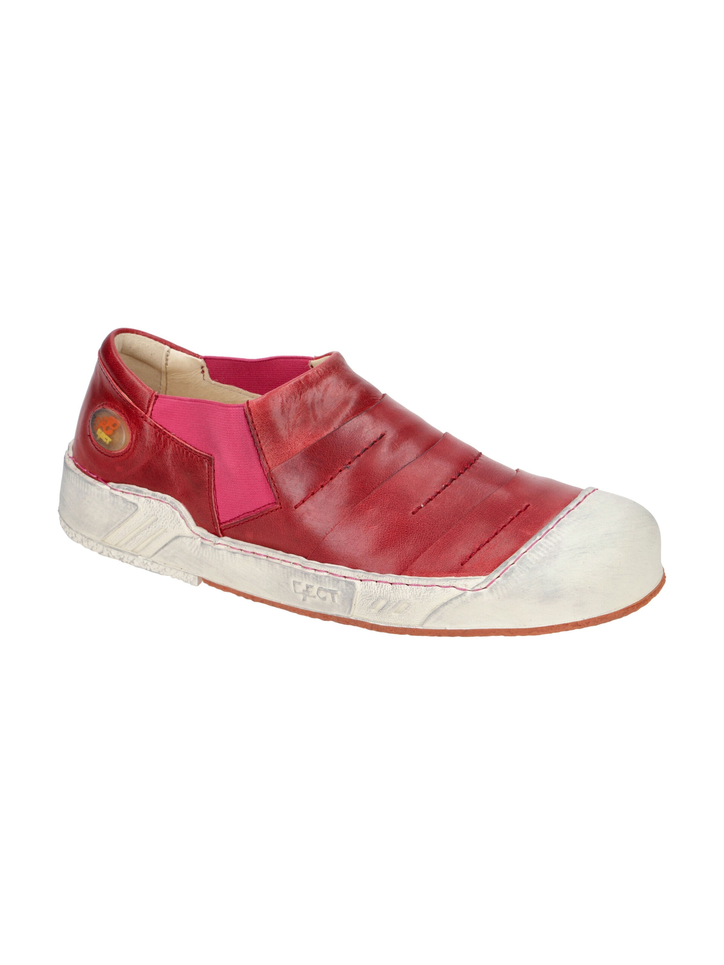 EJECT Slippers 'Eject Puzzle Schuhe rot pink Damen Slipper 12361' in Red: front