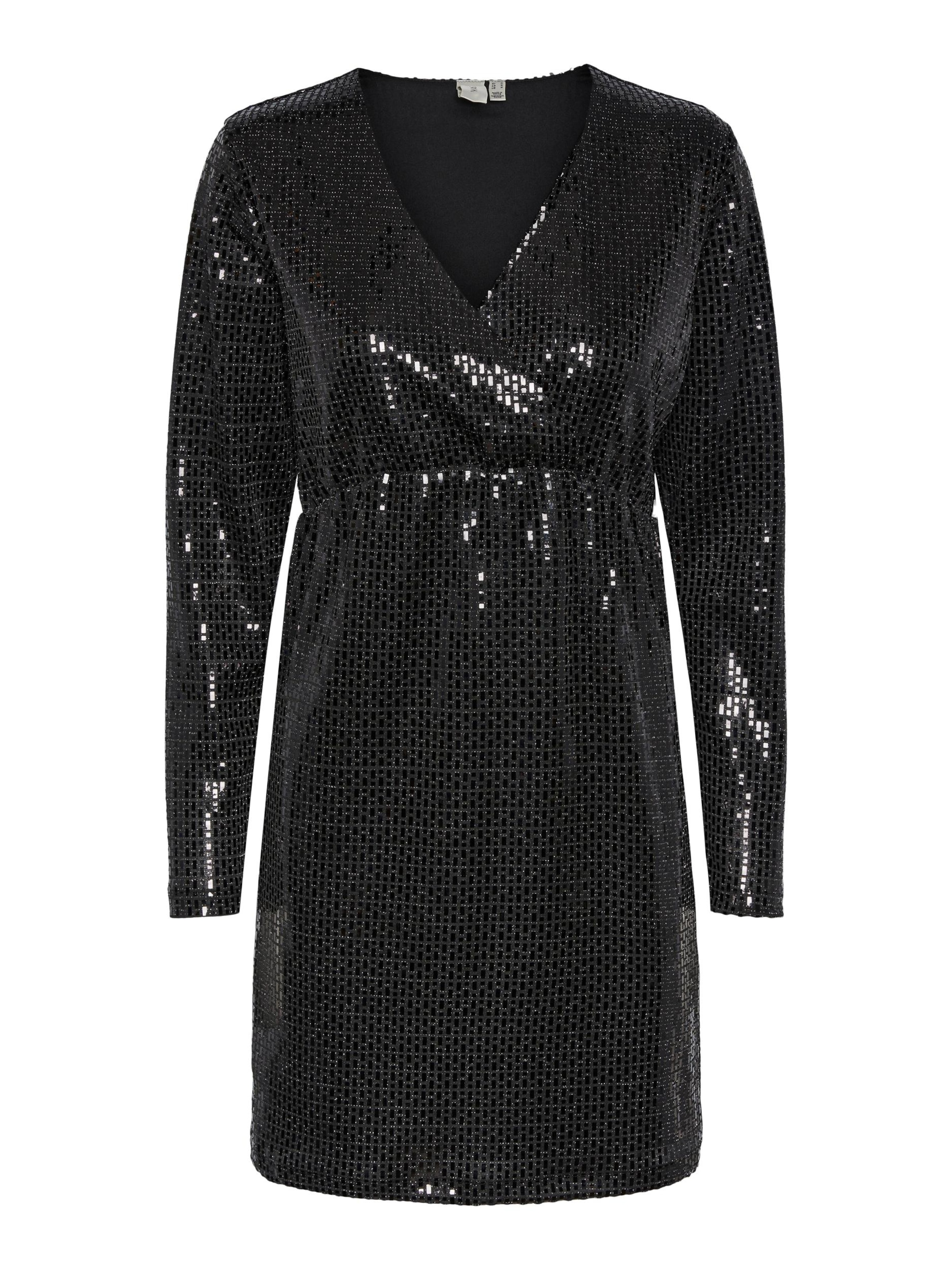 melns YAS Kokteiļkleita 'DARKNESS': no priekšpuses