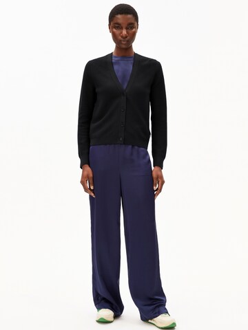 ARMEDANGELS Knit cardigan 'Menaal Links Links' in Black