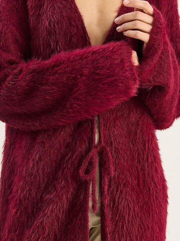 Bianco Lucci Gebreid vest in Rood