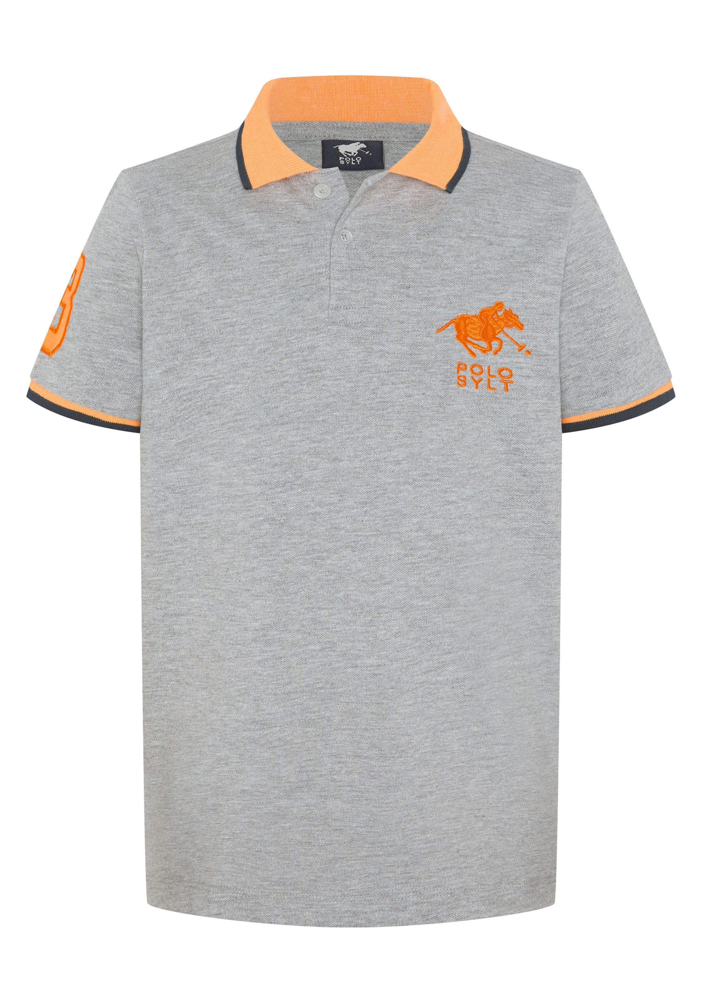 Polo Sylt Poloshirt in Grau: Vorderseite