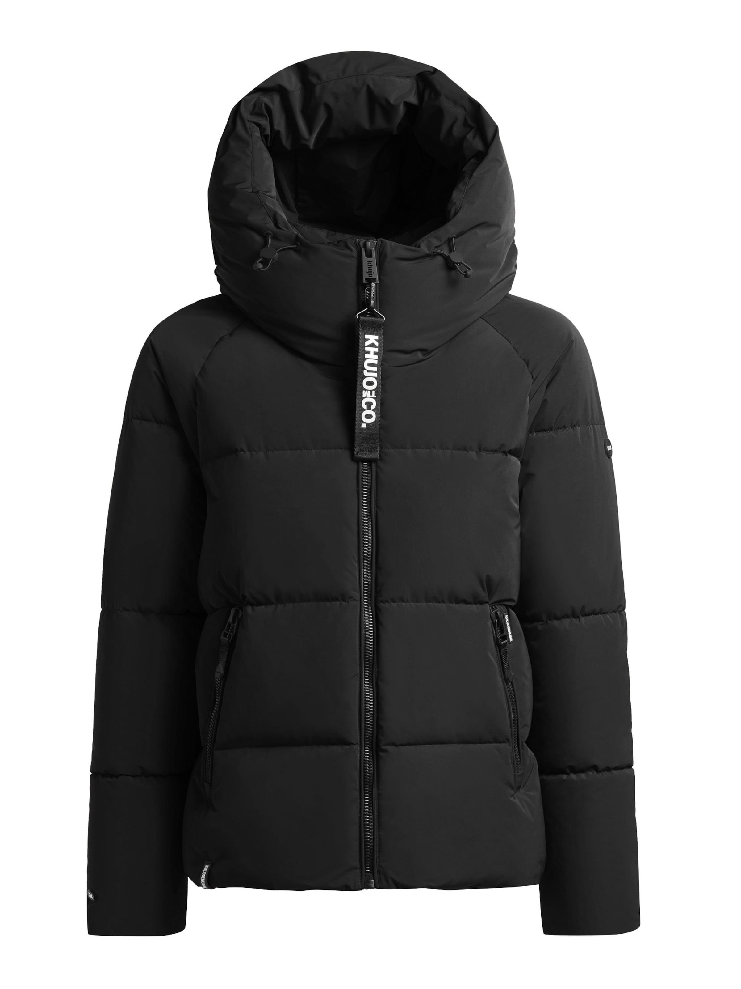 Veste d’hiver 'Ono2' khujo en noir : devant