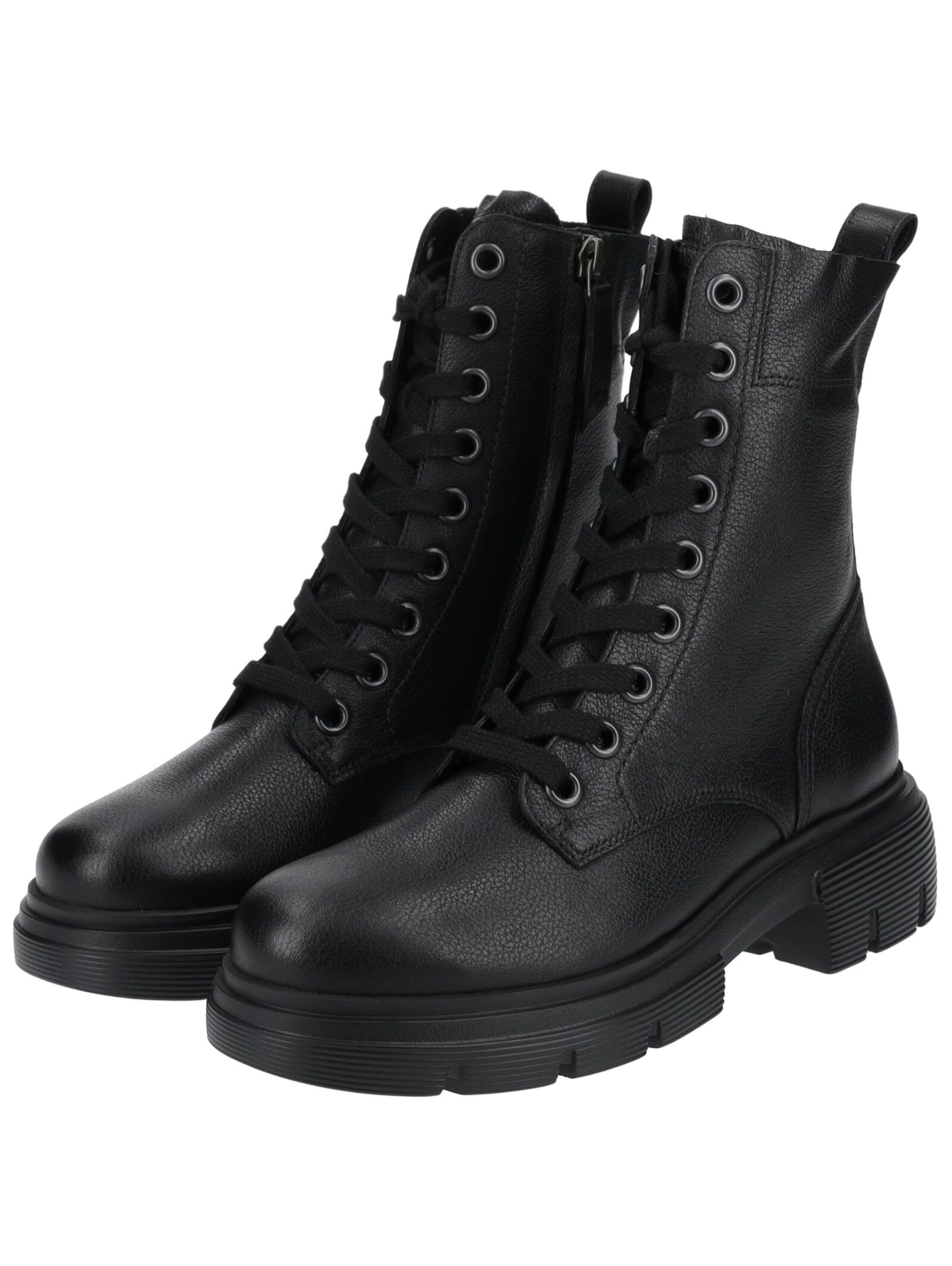 Paul Green Schnürstiefelette in Schwarz