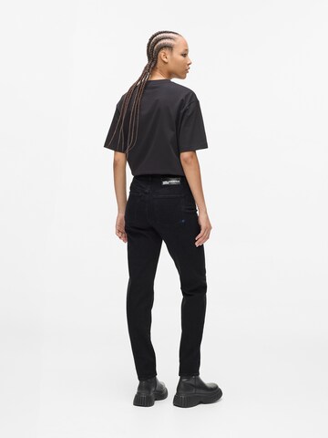 KARL LAGERFELD JEANS Tapered Jeans i sort