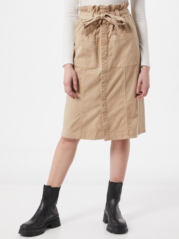 MOTHER Skirt in Brown: front