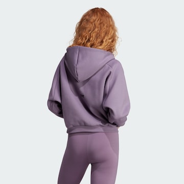 ADIDAS SPORTSWEAR Athletic Zip-Up Hoodie 'Z.N.E. ' in Purple