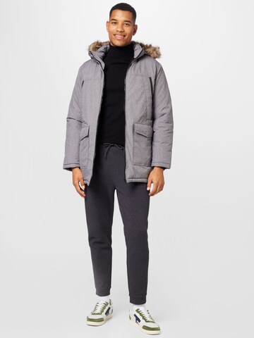 JACK & JONES Winterparka 'Craft' in Grijs