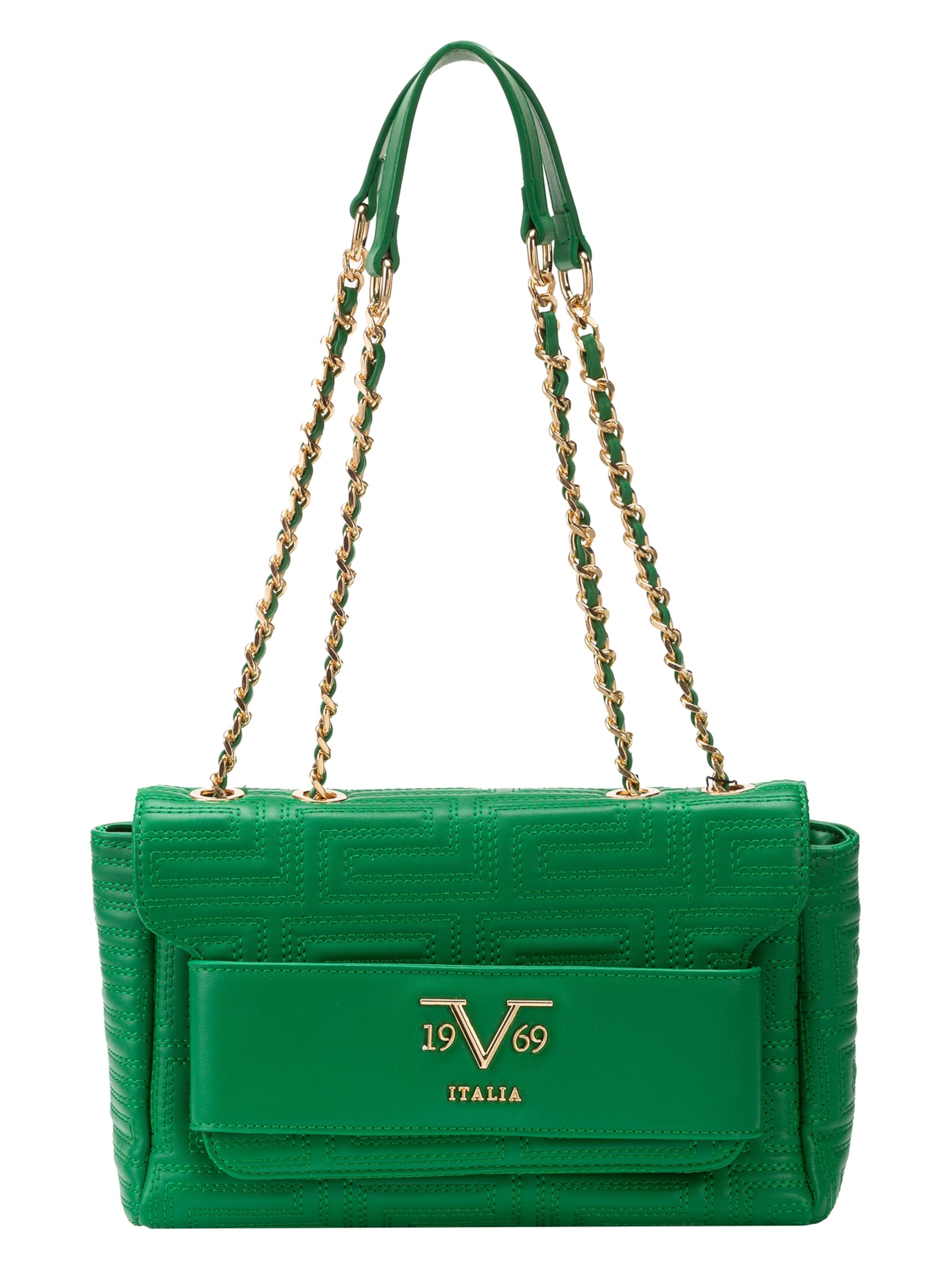 19V69 ITALIA Shoulder Bag 'Gaia Ornmt' in Green: front
