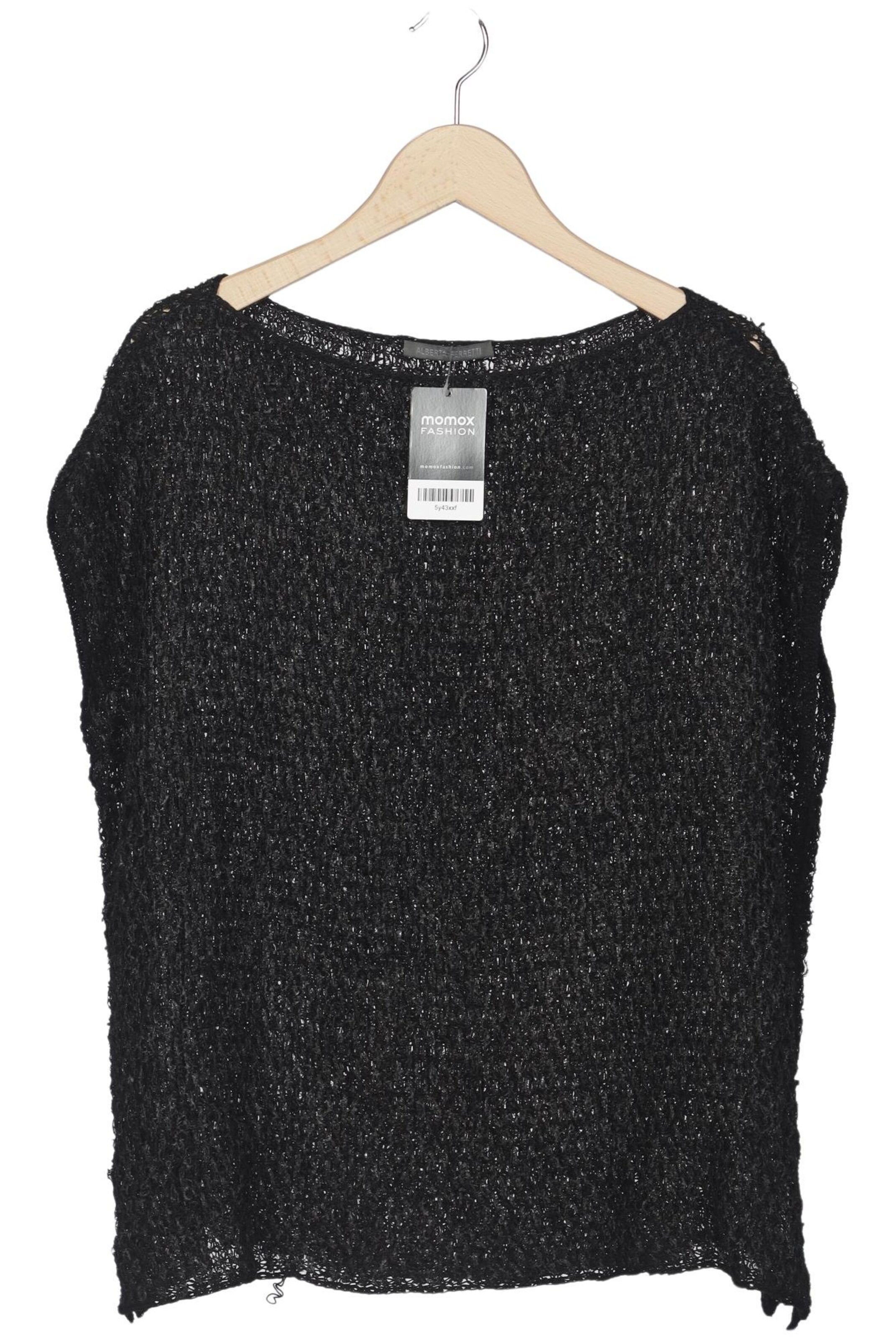 Alberta Ferretti Pullover L in Schwarz: Vorderseite