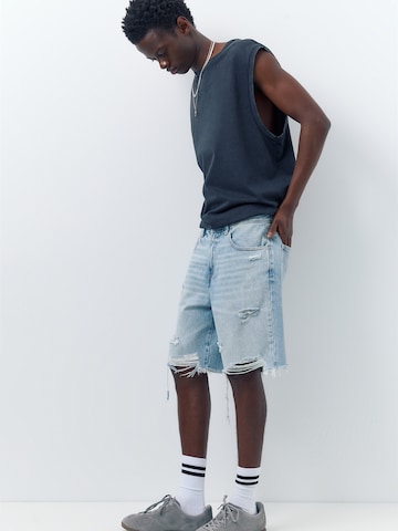 Pull&Bear Loosefit Jeans i blå