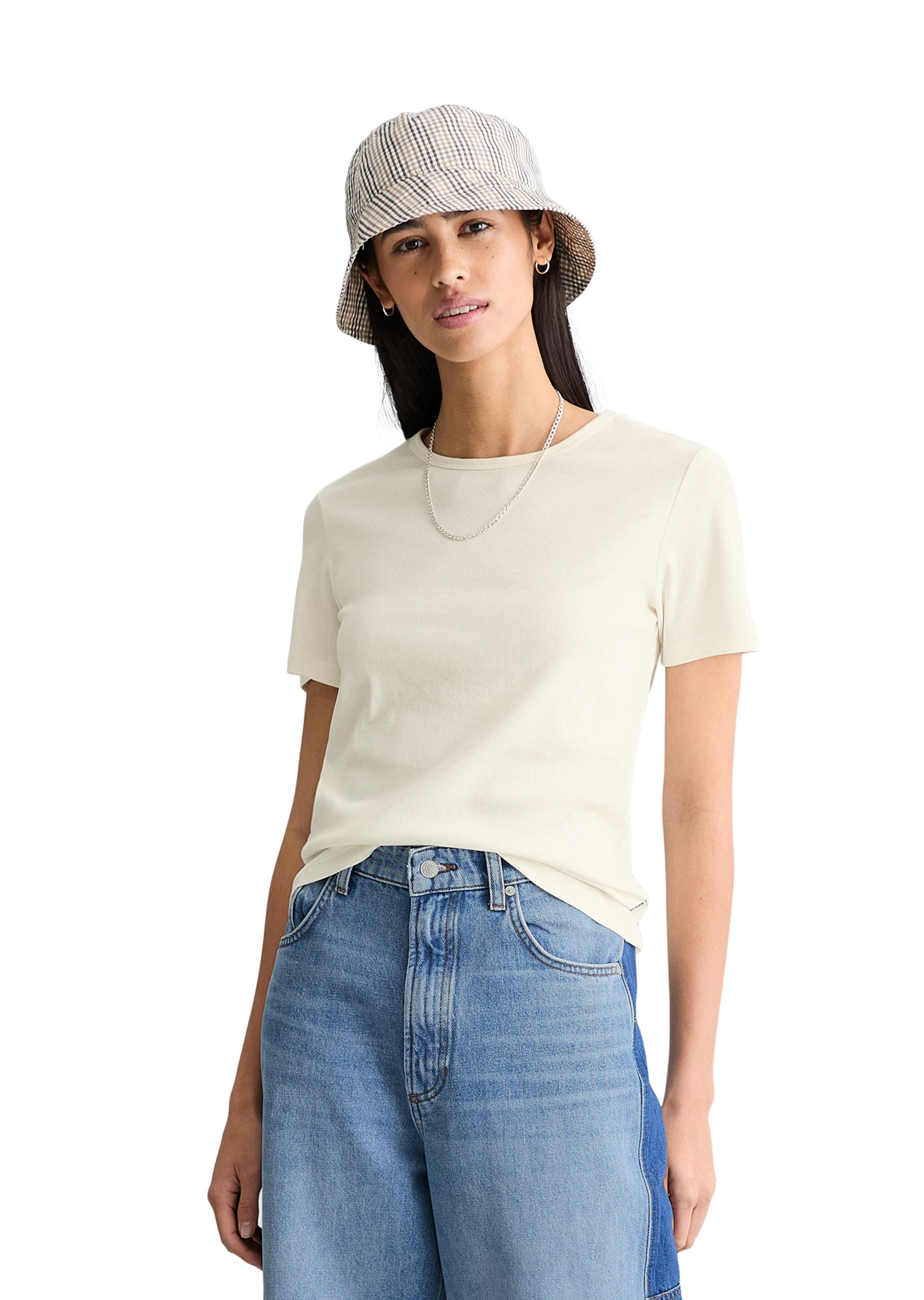 Marc O'Polo DENIM Shirt in Beige: front