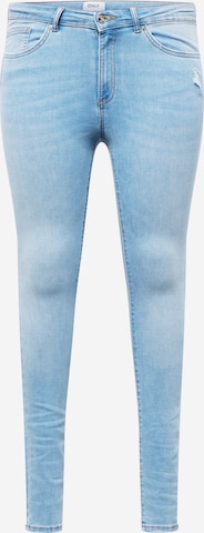 ONLY Curve Skinny Jeans 'CORAL' in Blauw: voorkant