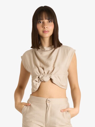 HAVE ONE Top in Beige: front