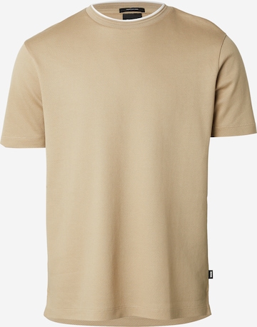 T-Shirt 'Thompson' BOSS en beige : devant