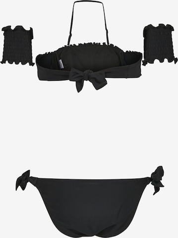 Urban Classics Bandeau Bikini in Schwarz