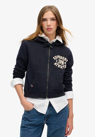 Superdry & Co Sweatvest in Blauw: voorkant