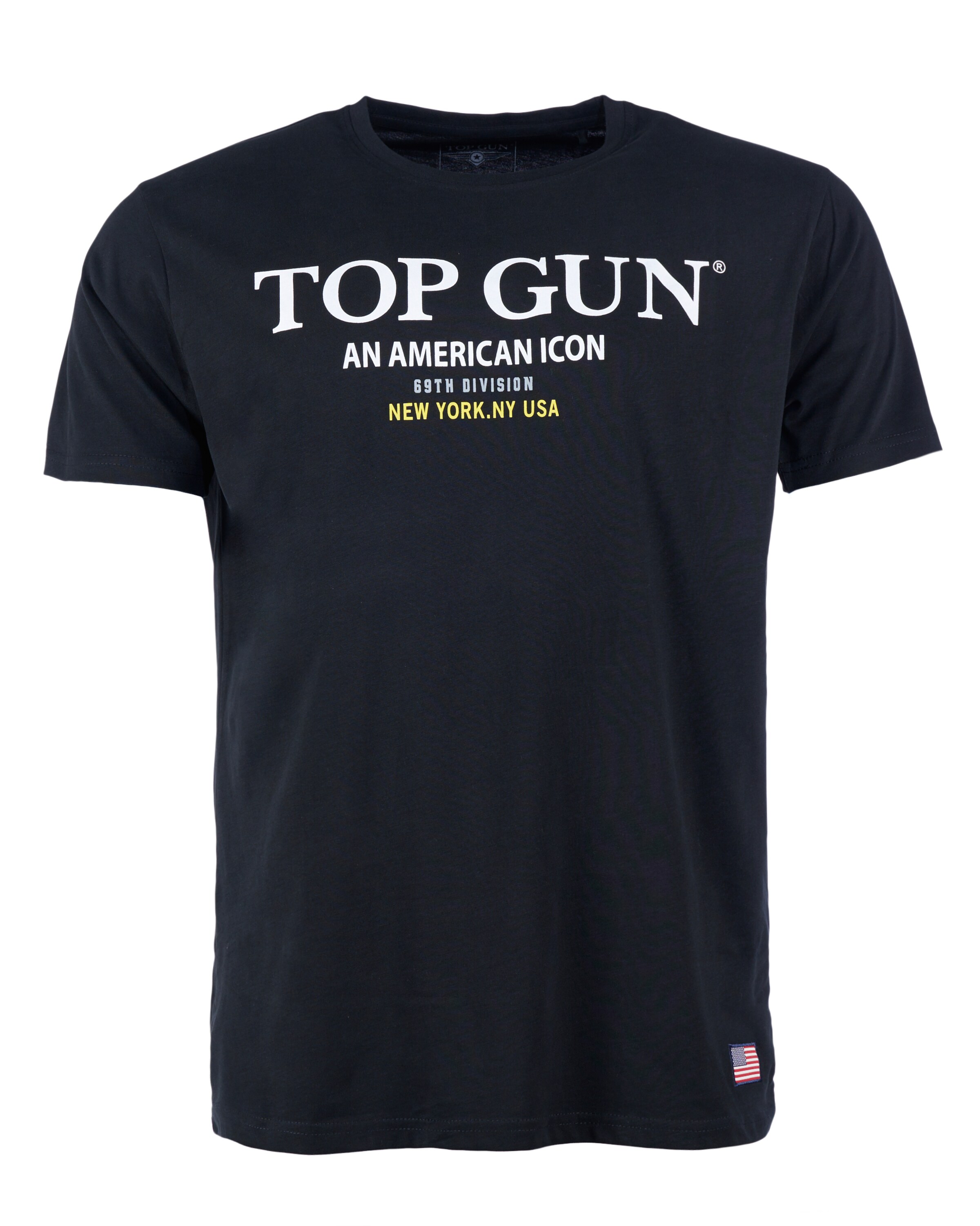 TOP GUN Shirt in Black: front