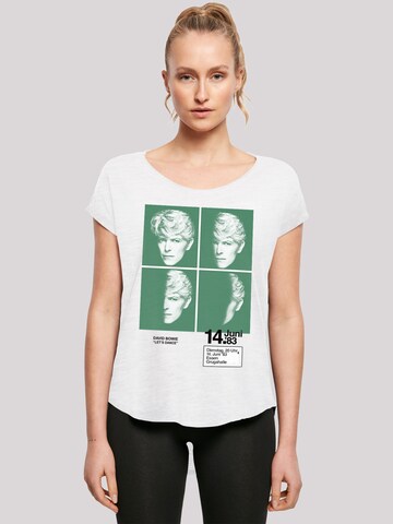 T-shirt 'David Bowie 1983 Concert Poster' F4NT4STIC en blanc : devant