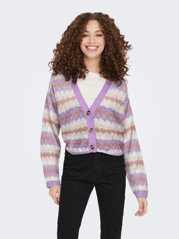 JDY Cardigan 'SUN MIA' i lilla: forside