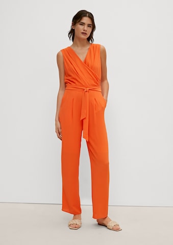 COMMA Jumpsuit in Oranje: voorkant