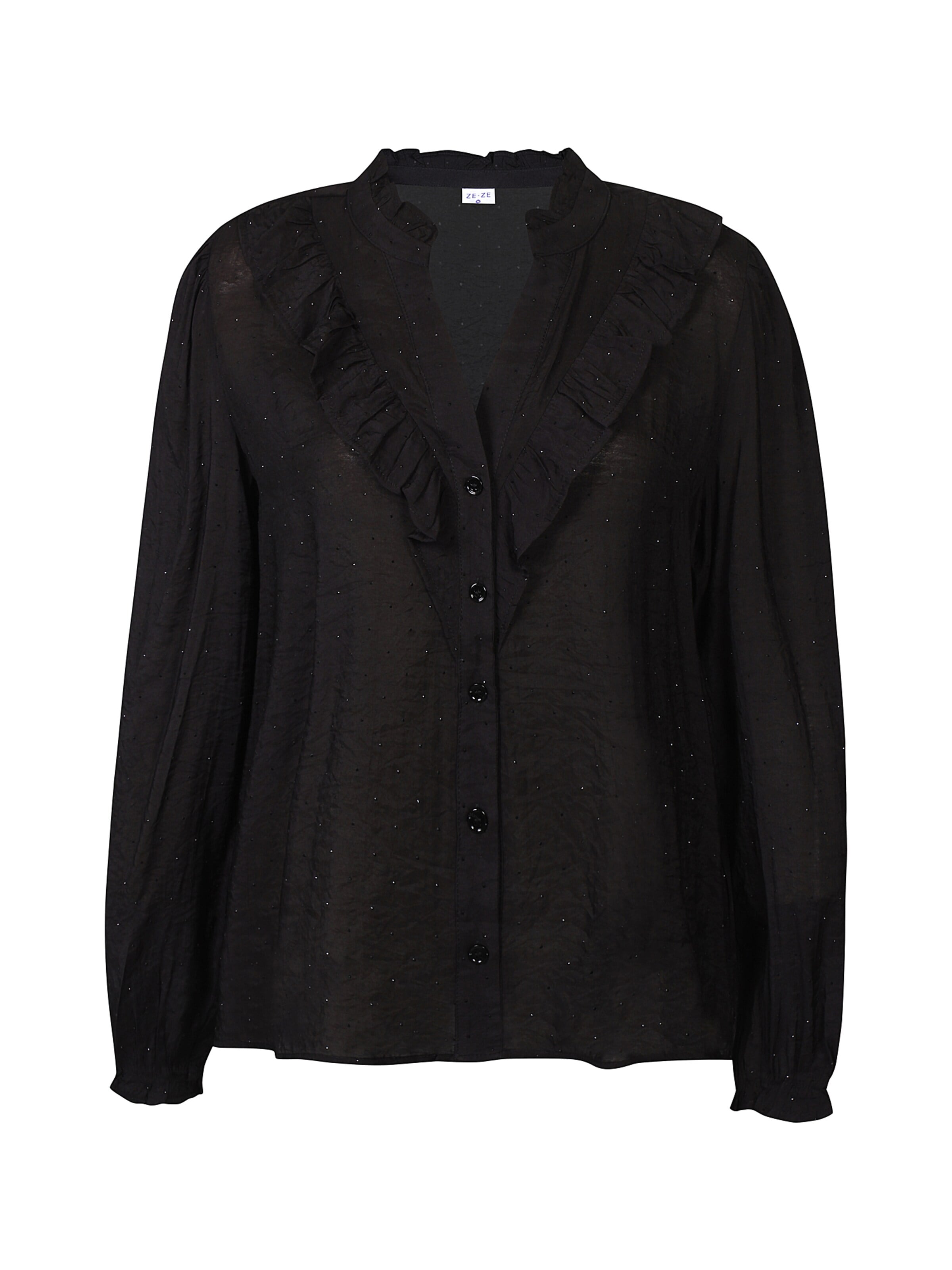 Camicia da donna 'Irina 352' di ze-ze in nero: frontale