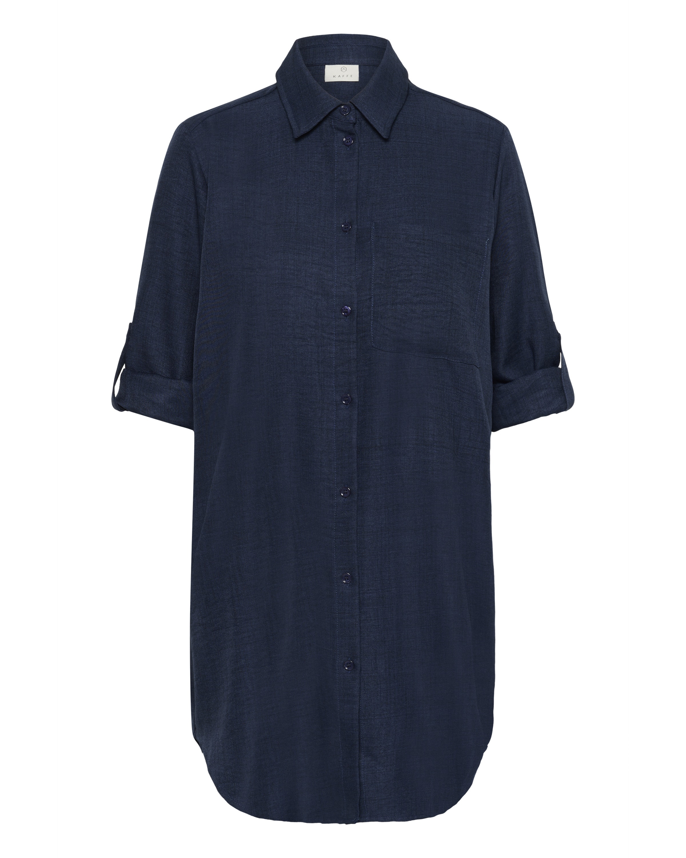 Kaffe Bluse in Blau: Vorderseite