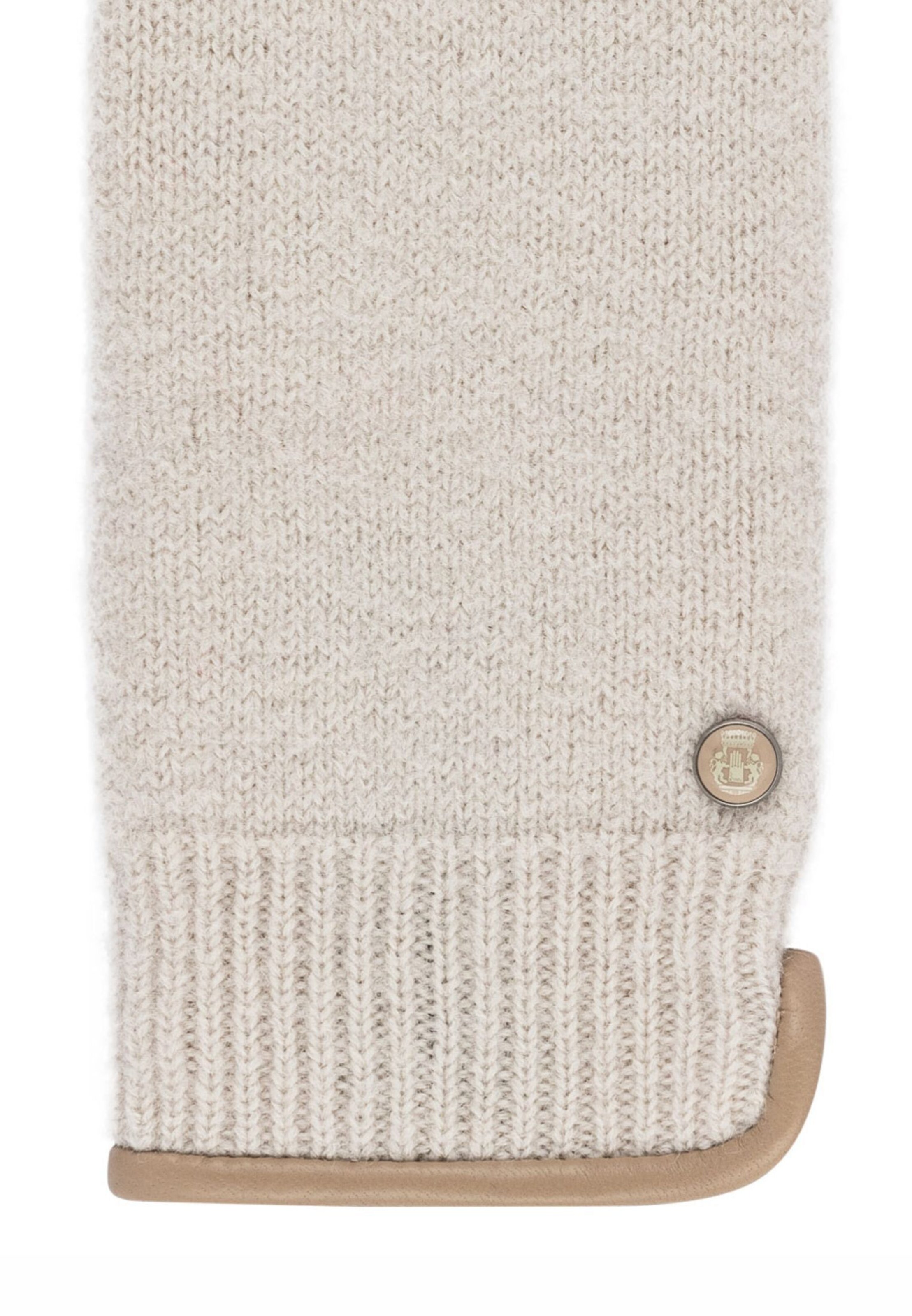 Roeckl Mittens 'FELTED WOOL' in Beige