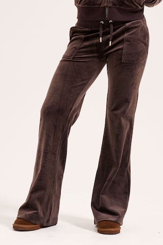 Juicy Couture Flared Pants in Brown: front