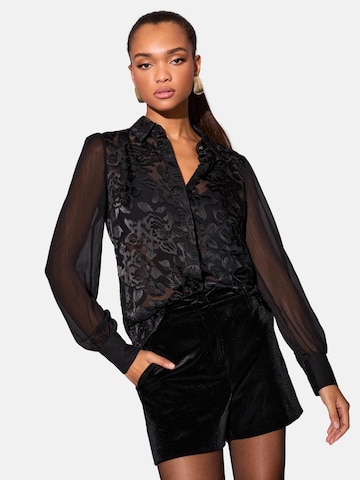 Lipsy Блузка 'Burnout' в Черный: спереди