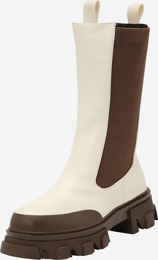 Public Desire Boots 'KIRA' in Cream / Chocolate, Item view