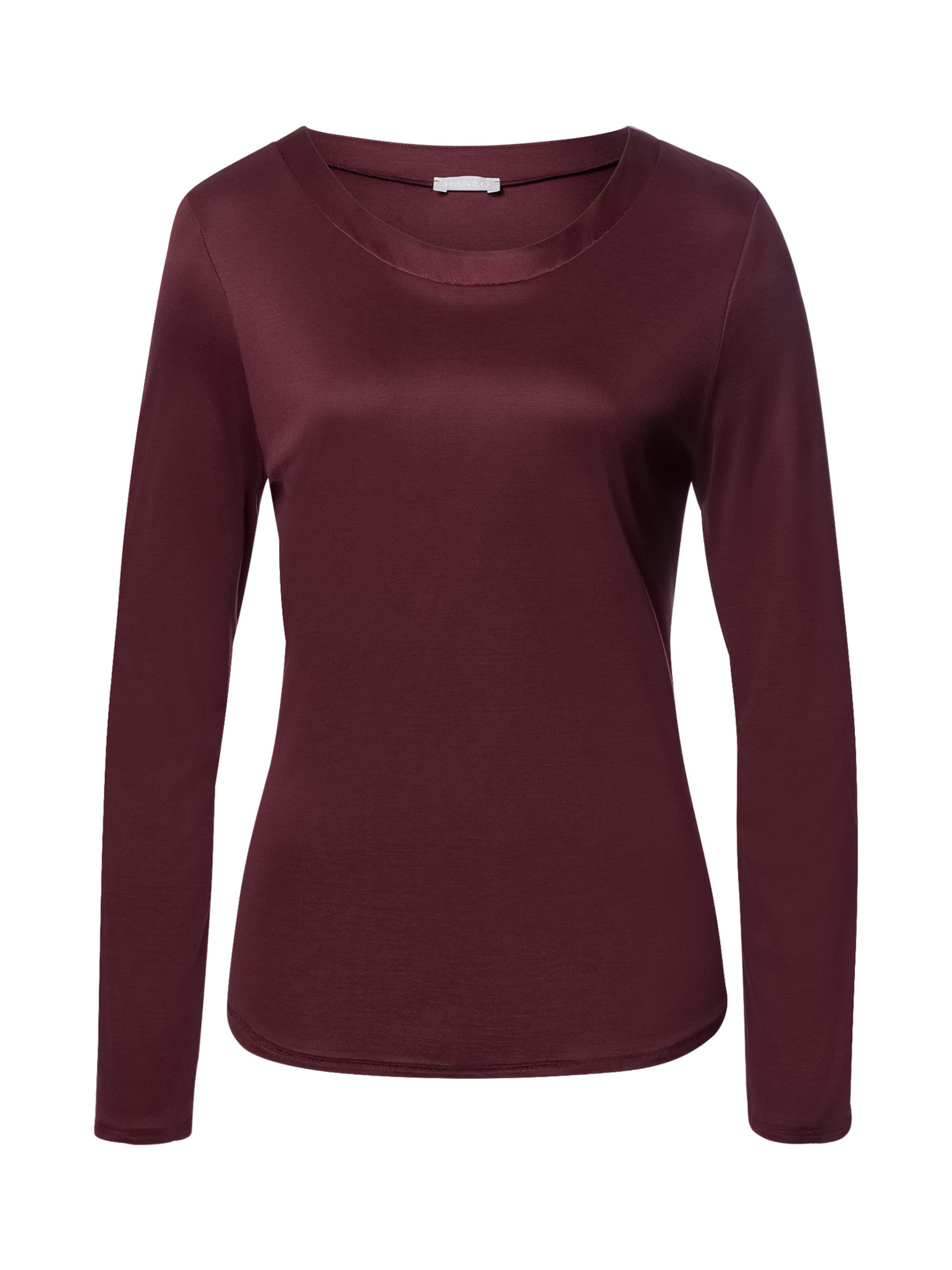 Hanro Pajama shirt ' Grand Central ' in Brown: front