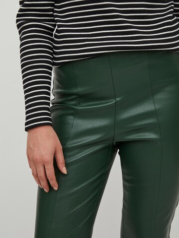 Skinny Pantalon 'DAGMAR' VILA en vert