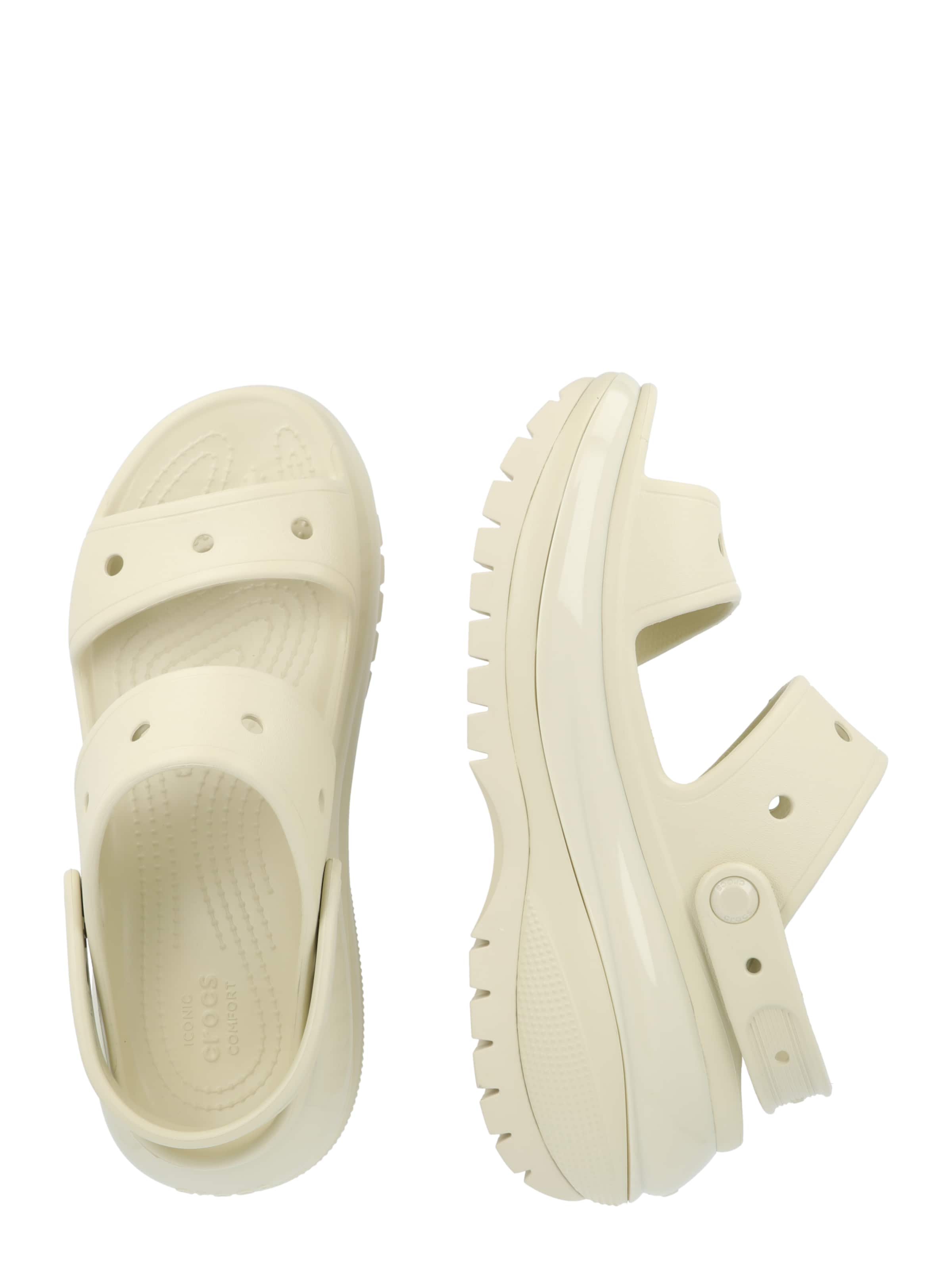 balta Crocs Sandalai 'Mega Crush'