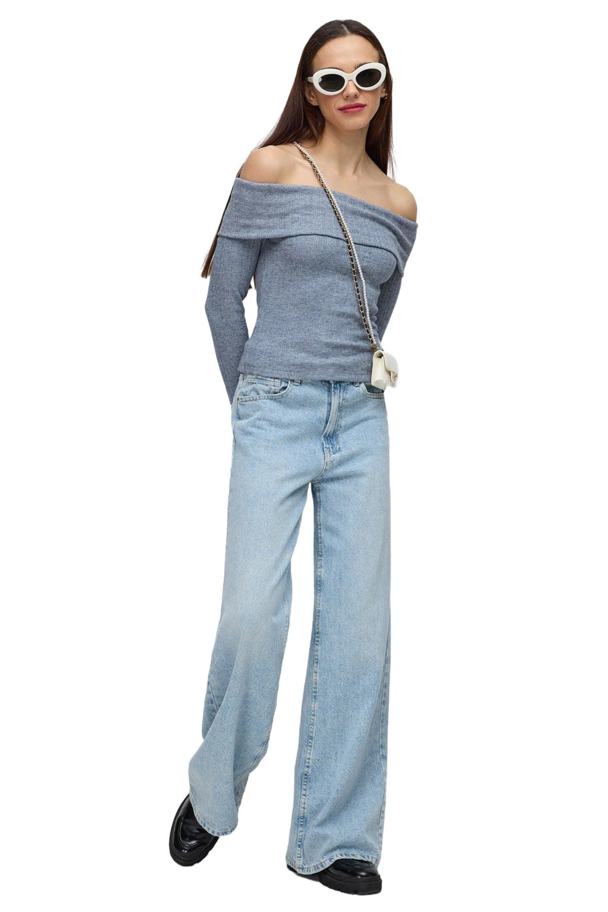 No Matter What Shirt in Blauw