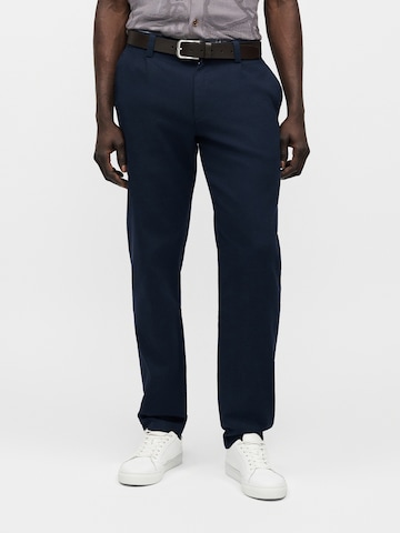 Regular Pantalon chino BOSS en bleu : devant