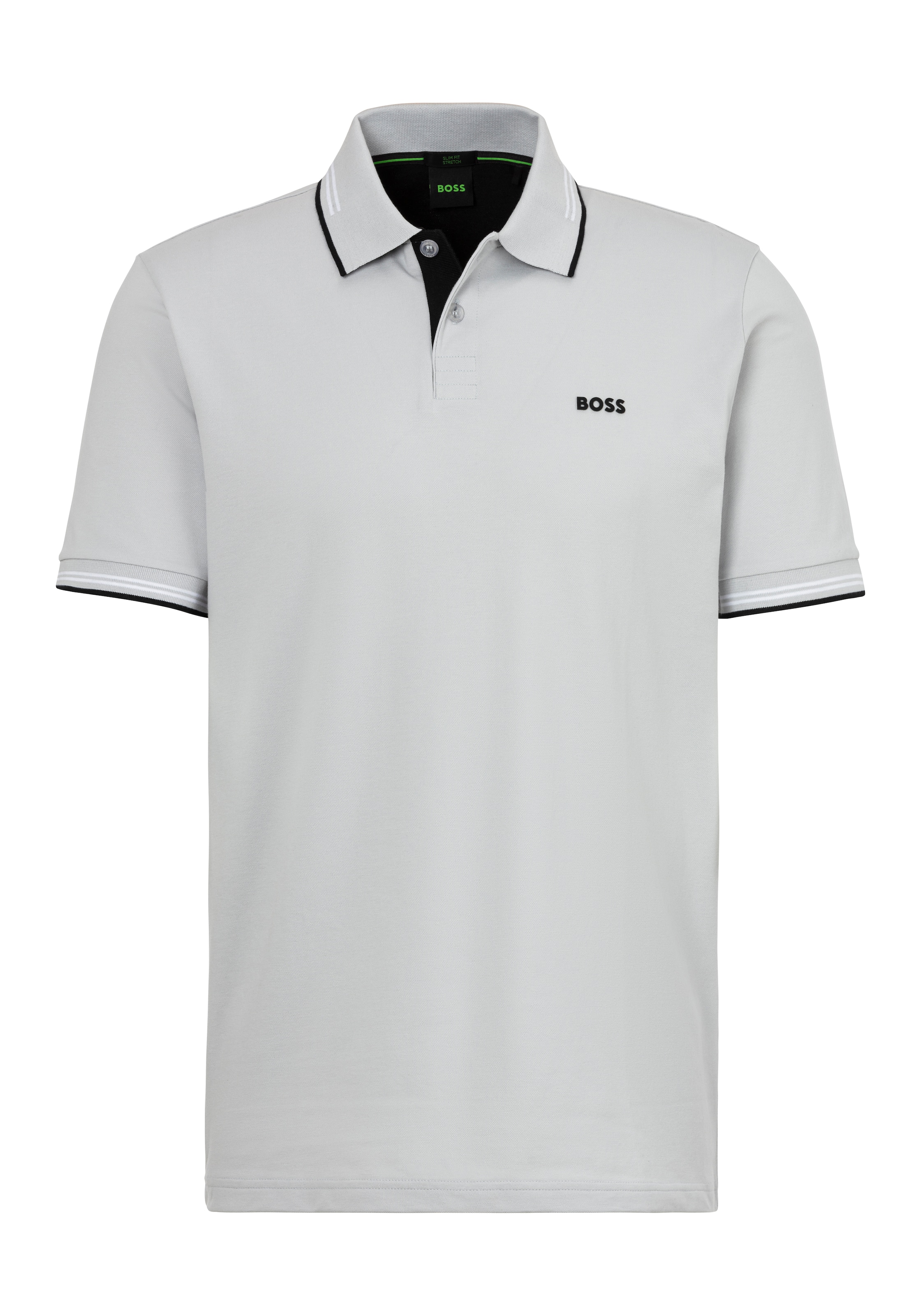 BOSS Poloshirt 'Paul' in Grau: Vorderseite