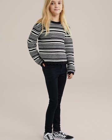 Skinny Jeans di WE Fashion in nero
