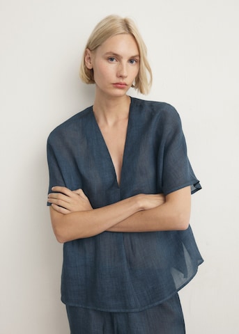 MANGO Shirt 'Ulysses' in Blue: front
