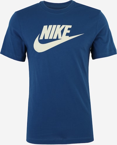 Marškinėliai 'ICON FUTURA' iš Nike Sportswear, spalva – gencijono spalva / balkšva, Prekių apžvalga