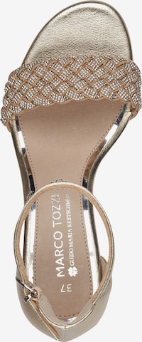 Sandale cu baretă de la MARCO TOZZI by GUIDO MARIA KRETSCHMER pe auriu