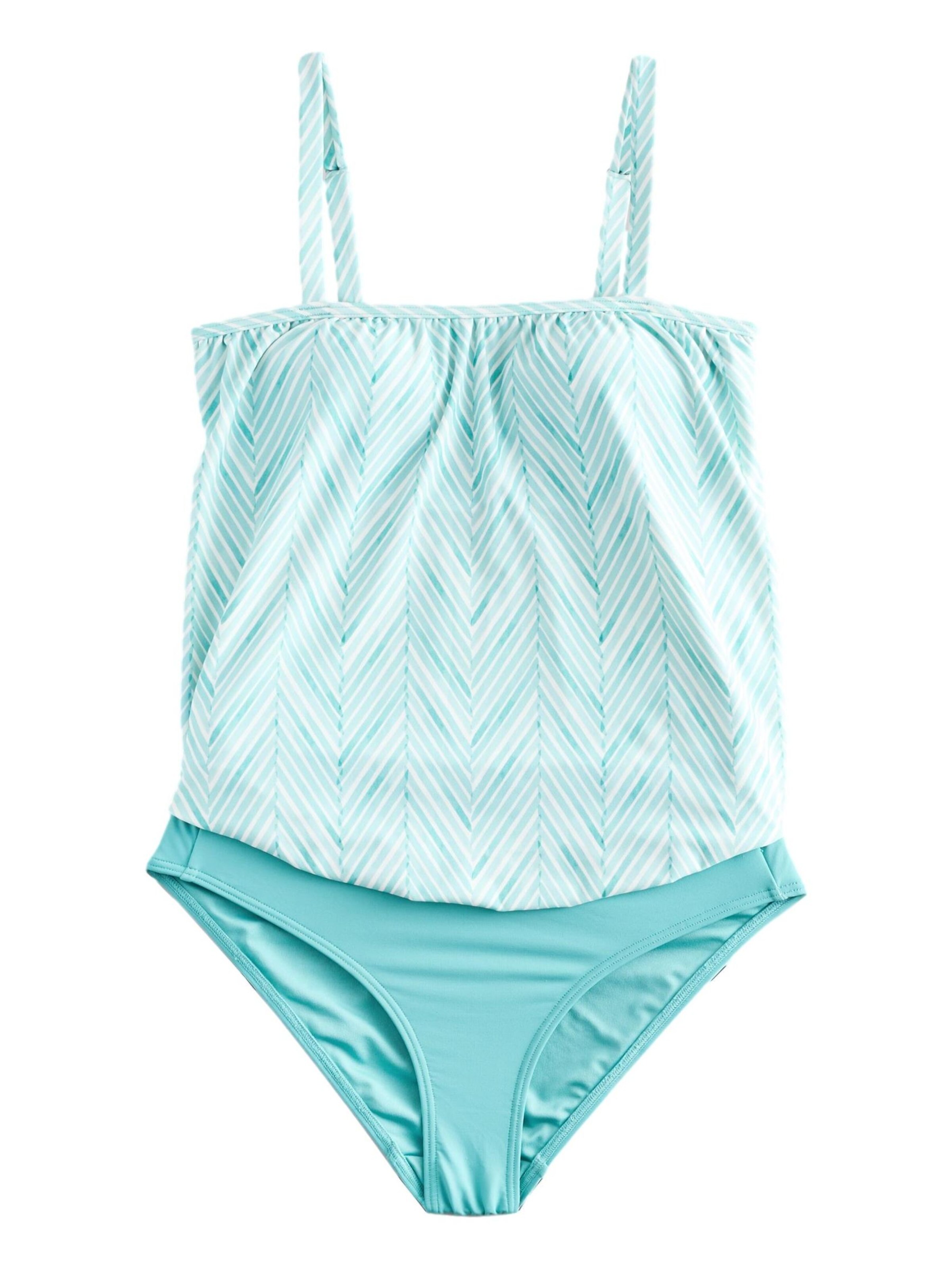 zils Next Bandeau Peldkostīms: no priekšpuses