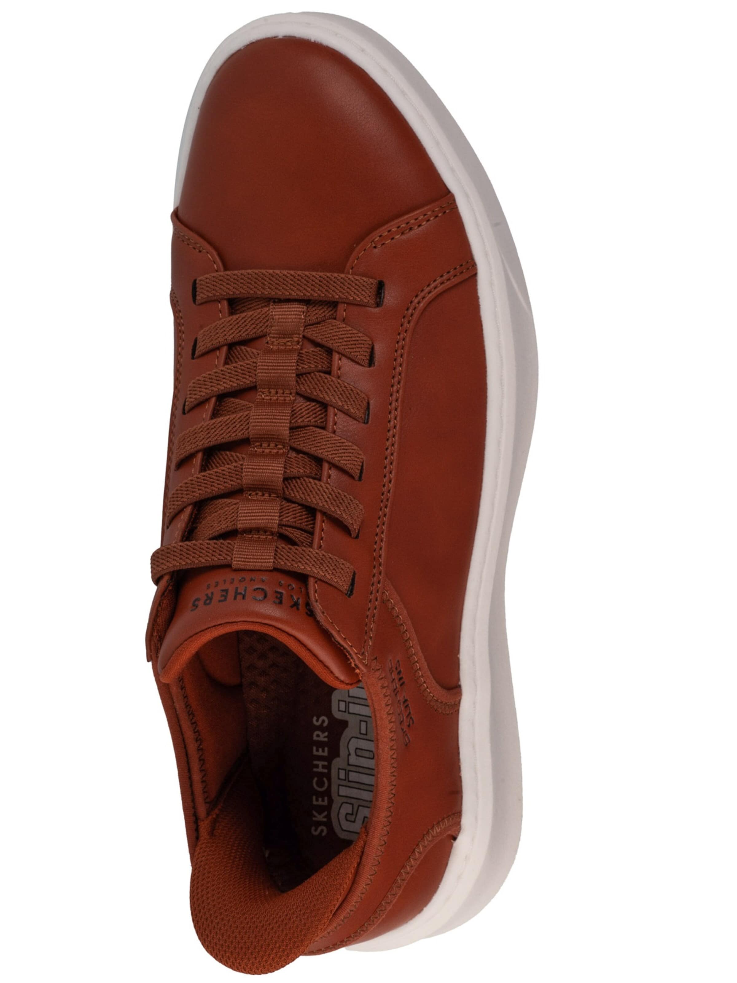 Baskets basses 'Court Break - Suit' SKECHERS en marron
