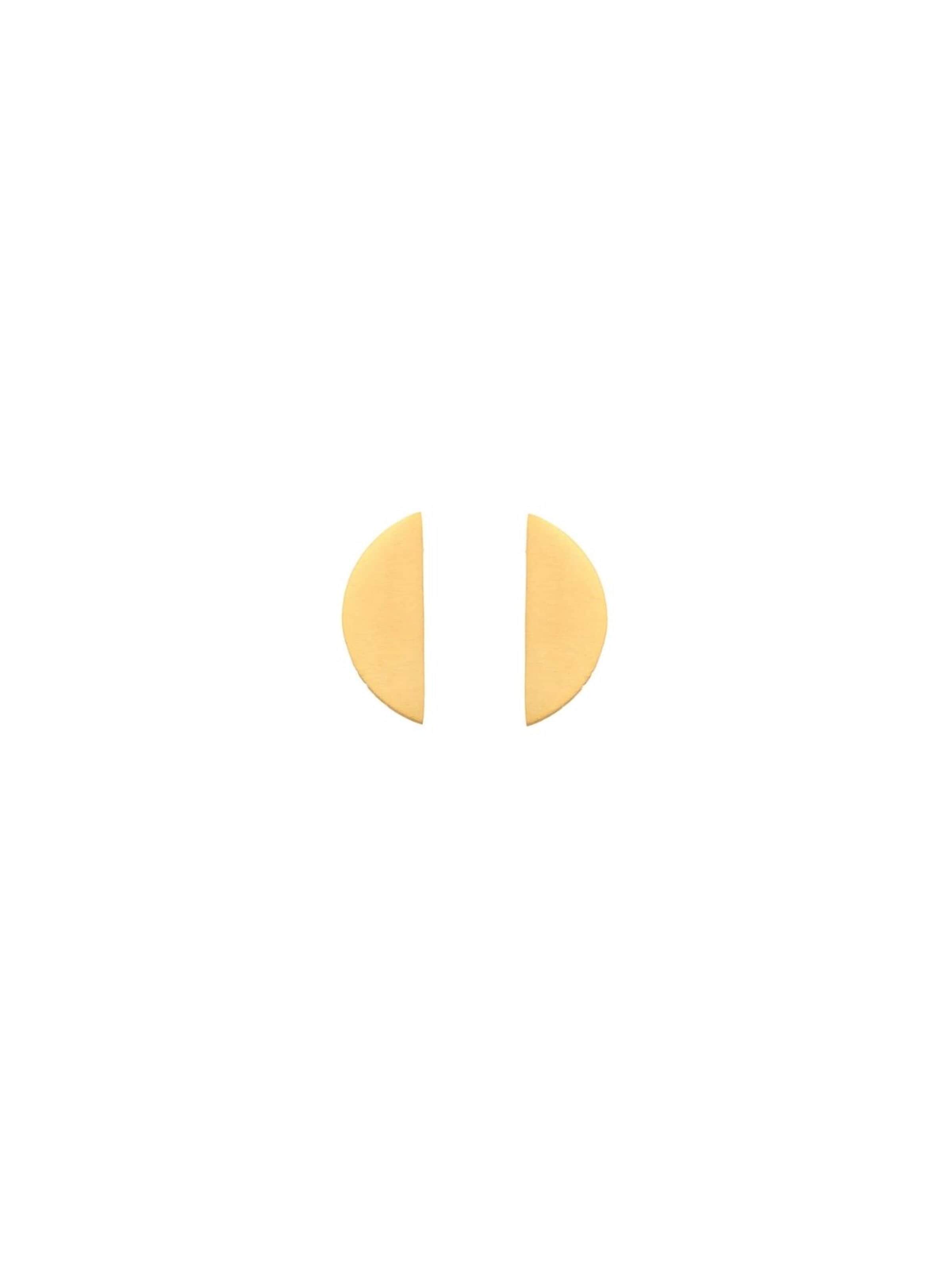 Orecchini 'SAGA Waterproof 18K Gold Plated Post Earring – Brushed Stainless Steel' di DNSK Copenhagen in oro