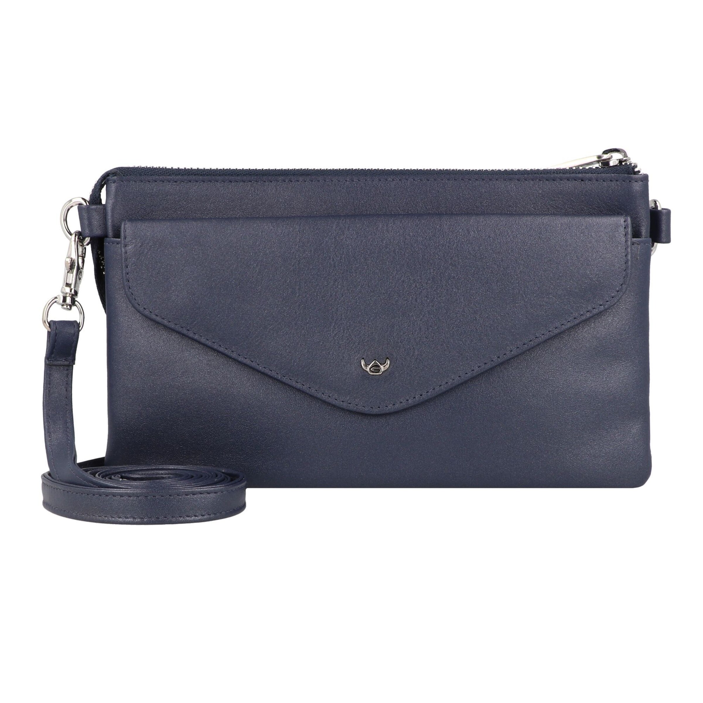 GOLDEN HEAD Wallet 'Valencia' in Blue: front
