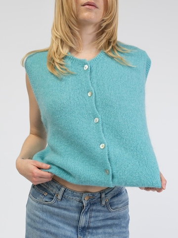 BROKE + SCHÖN Strickjacke 'Lockere Strickweste'‌‌‌‌‌‌‌‌‌‌ in Blau