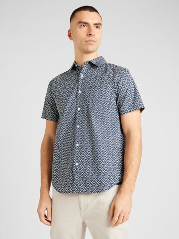 Coupe regular Chemise 'CHARTER' Brixton en bleu : devant