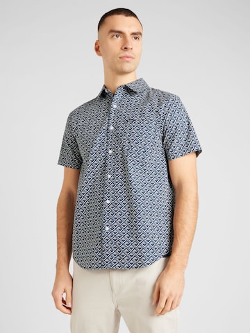 Coupe regular Chemise 'CHARTER' Brixton en bleu : devant